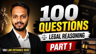 VBU Law Entrance 2026 🔥 100 Legal Reasoning Questions | Quiz Practice | Part 1