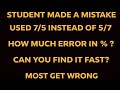 Percentage Error Trick – Most Fail This!