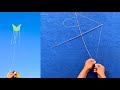 Easy way to make a kite from coconut stalks