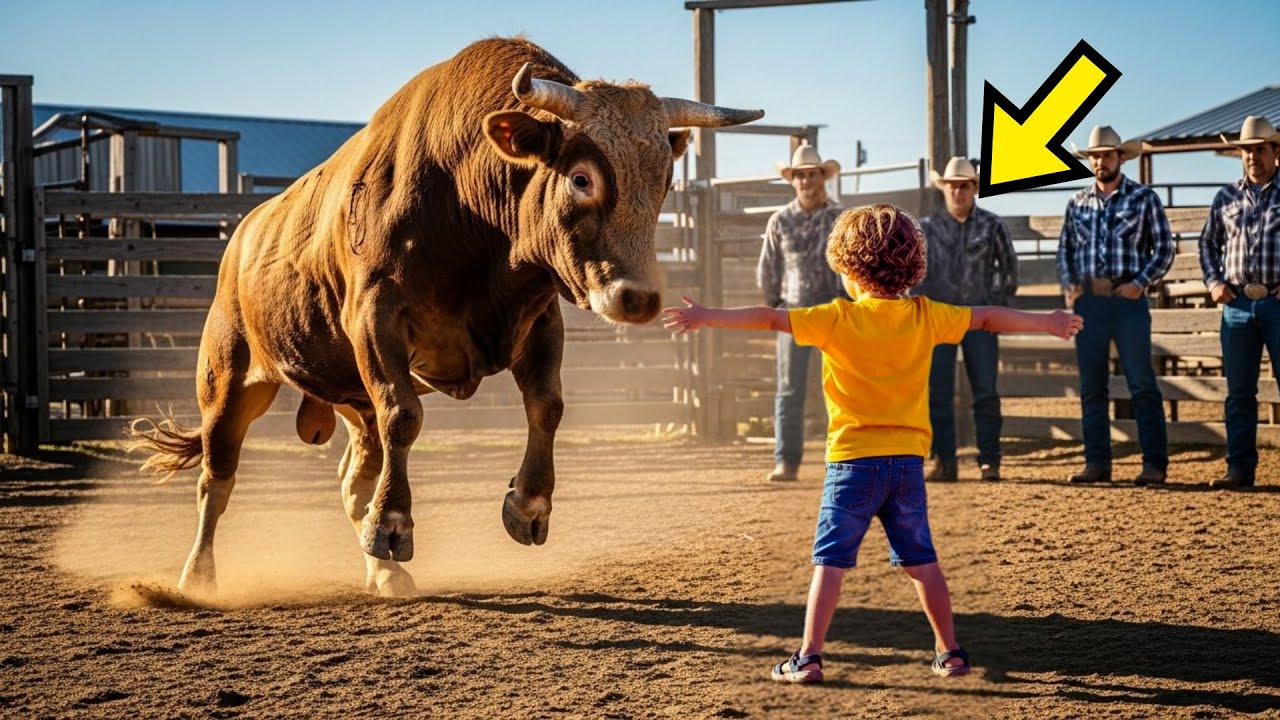 NIÑO DE LA CALLE SE SENTÓ EN LA ARENA FRENTE AL TORO ASESINO -  PERO LO QUE HIZO SORPRENDIÓ A TODOS