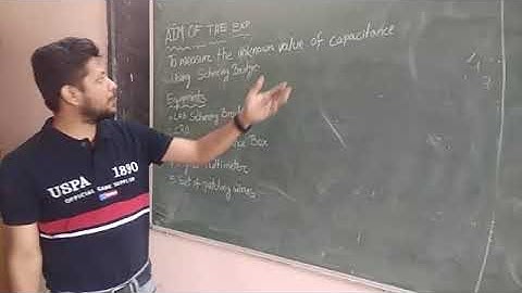 Capacitances measurements by using Schering bridge