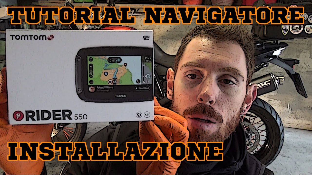MONTAGGIO TOMTOM rider 550