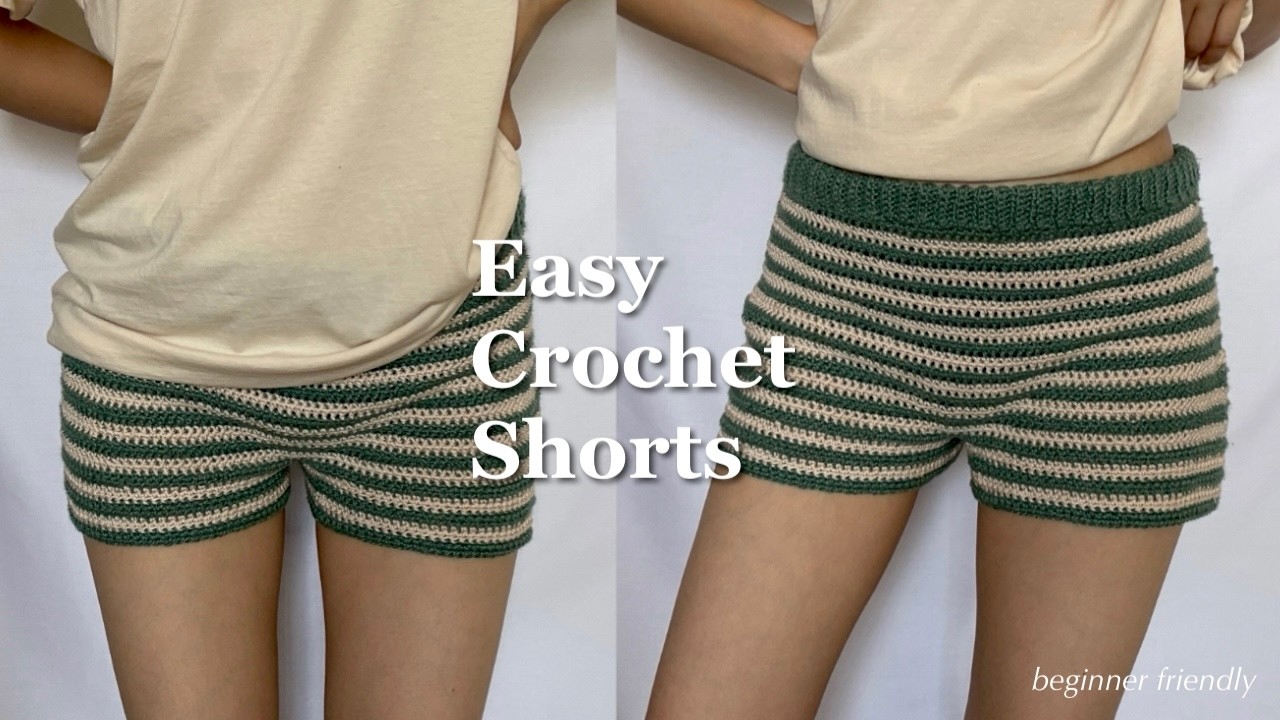 Crochet] How to Crochet Shorts 🧶 Perfect for Beginners Trying