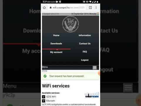 How to connect to WiFi University of Szeged (szte-wifi & eduroam-szte)