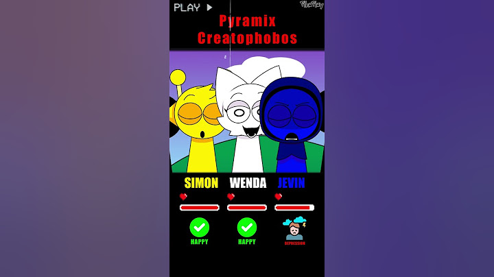 HP Bar Simon Wenda Jevin in All Pyramix Mods #sprunki  #incredibox