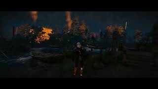 The Witcher 3 Next-Gen 1440P - Geralt At Oreton During A Rainy Evening