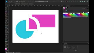 Add, subtract, intersect, xor and divide tools in Affinity Designer