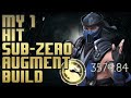 My 1 hit Sub zero augment build, over 3600 damage in 1 hit, MK11 augment builds