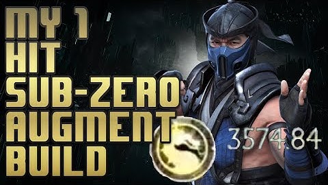 My 1 hit Sub zero augment build, over 3600 damage in 1 hit, MK11 augment builds