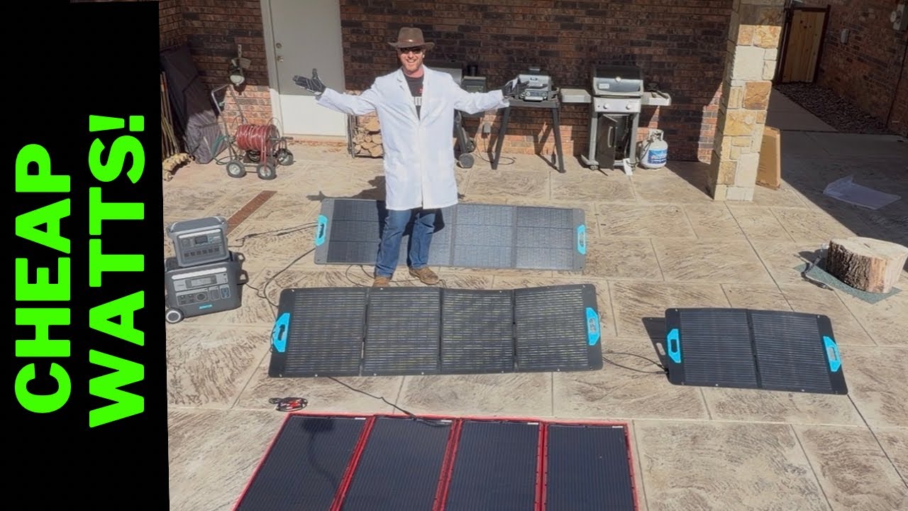 Amazon Solar Panel Review n Test (Anker, Renogy & Dokio) — Mower Mike (video thumbnail)