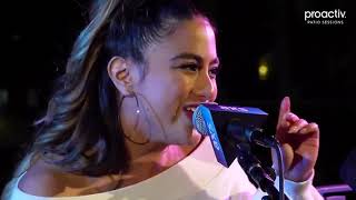 Ally Brooke performing Look At Us Now on Proactiv x AXS Patio Sessions