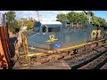 CSX Engine 5361 & CSX 12 Hauling Freight Southbound Through Plymouth - Michigan - 5K