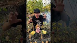 Outdoorfood U Are So Kind My Brother Share Food In Forest #survival #camping #forest #outdoor