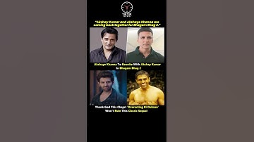 Akshaye Khanna to reunite with Akshay Kumar in Bhagam Bhag 2🔥#akshayekhanna #akshaykumar #bollywood