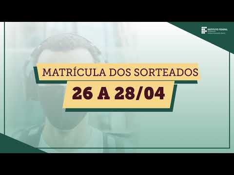 Como fazer a matrícula Processo Seletivo IFF 2021.1