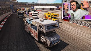 QUE PASA SI METES 25 CARAVANAS en un OVAL ?  | Wreckfest