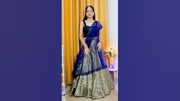 Unique Lehenga Dupatta Style #shorts #ytshorts #dupattadraping #dupattastyle #lehengadupatta