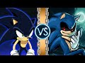 Dark Sonic vs Sonic.Exe