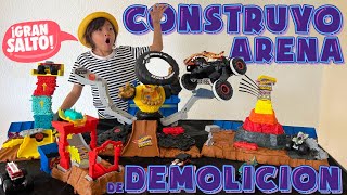 CONSTRUYO Arena de DEMOLICION para Monster Trucks