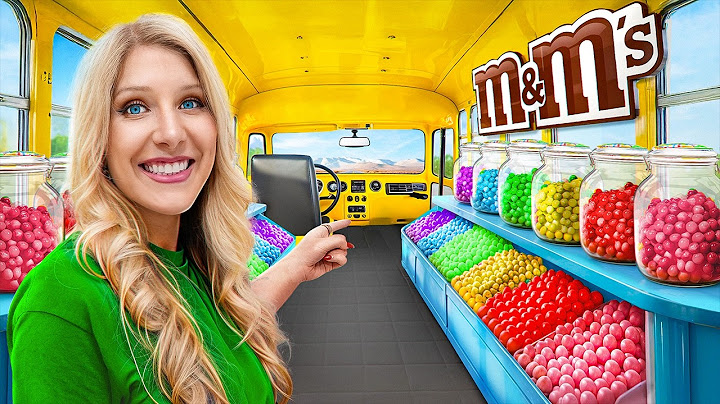 I Built a Candy Store in a School Bus!