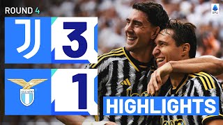 Juventus-Lazio 3-1 | Vlahovic steals the show in Turin: Goals & Highlights | Serie A 2023/24