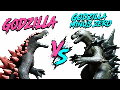 Evolved Godzilla vs Godzilla Minus Zero (Stop Motion)