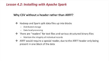 Advanced Data Mining with Weka 4 2  Installing with Apache Spark   YouTube