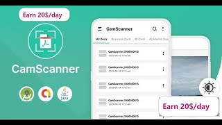 Cam Scanner in android studio.  You can scan anything such as photos, documents, receipt, and so on.