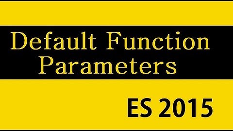 Samouczek ES6 i TypeScript — 12 — Domyślne parametry funkcji