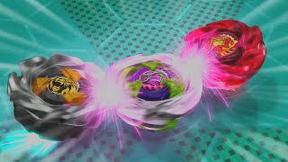 LeonCrest vs PhoenixRudder vs SamuraiSaber LeonCrest vs TyrranoBeat Beyblade X Episode 53