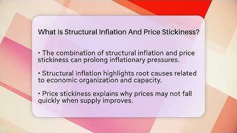 What Is Structural Inflation And Price Stickiness? - Inflation Insight Channel