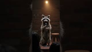 Raccoon True Crime: &quot;The Great Garbage Heist of 2025&quot; 🗑️😂 #animalcomedy #raccoon #truecrime