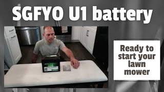 SGFYO U1 battery starts lawn mowers and more easily