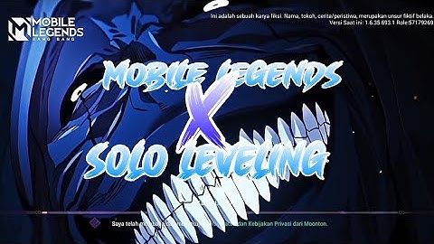 Mobile legends x solo leveling Loading screen