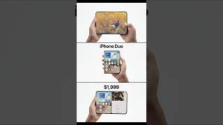 This is the new iPhone Duo. Starting at $1,999. Available October 23.