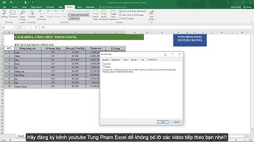Học Excel Cơ Bản   Khóa ô có chứa công thức trong excel nhưng vẫn nhập liệu được