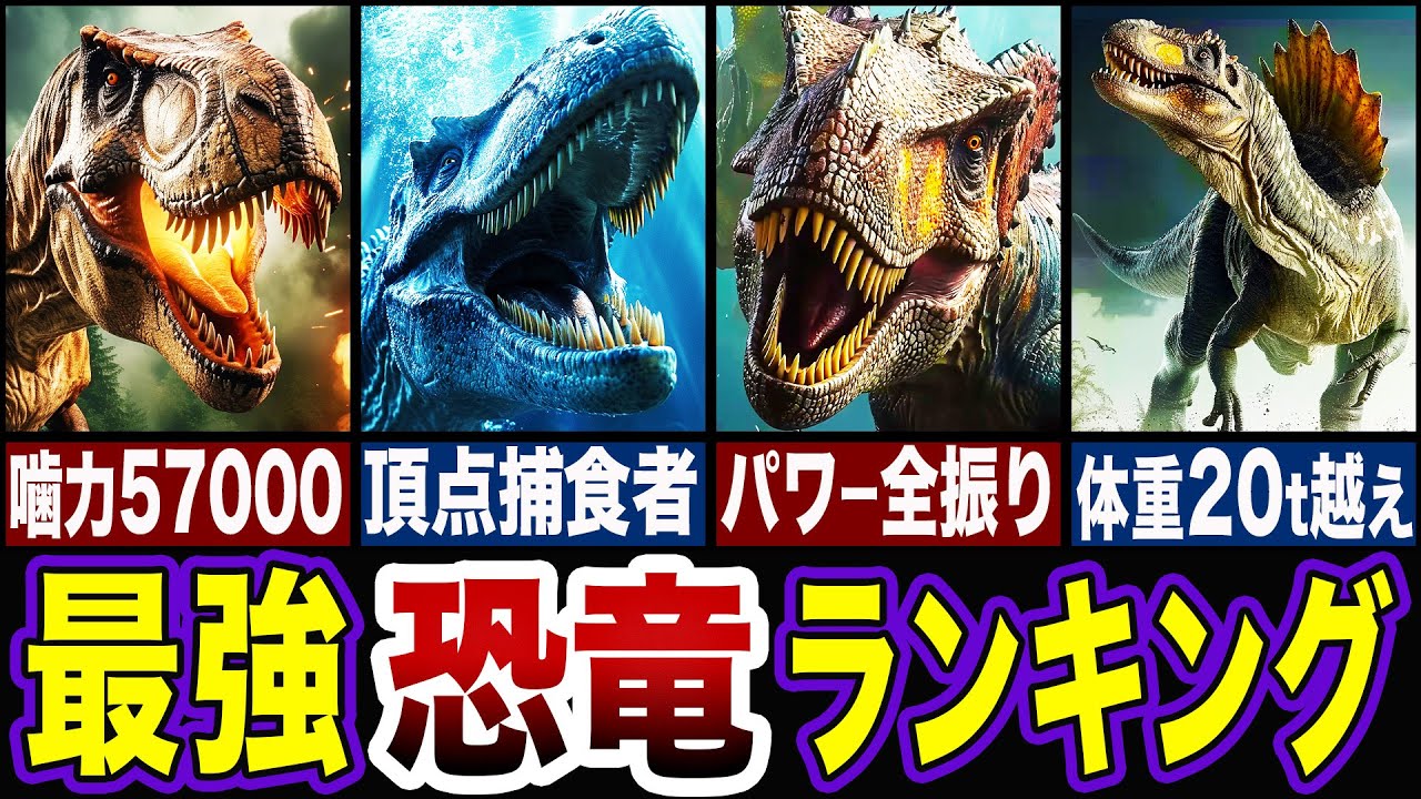 【衝撃】最強の恐竜がヤバすぎる…!!最強の恐竜ランキングTOP5 【ゆっくり解説】
