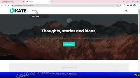 How to Add Tab, Sub Tab, Menu, Sub Menu and Drop Down Menu in Blogger | Blogger Earning