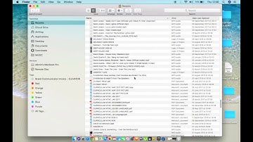 REMOVE THE "RECENTS" DEFAULT FOLDER IN FINDER (MAC)