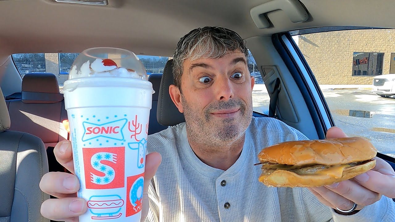 sonic new peanut butter bacon burger and shake food review