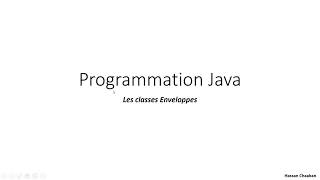 java - classes enveloppes (Wrappers Classes)