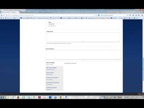 Drupal Video Demo: Adding News Articles