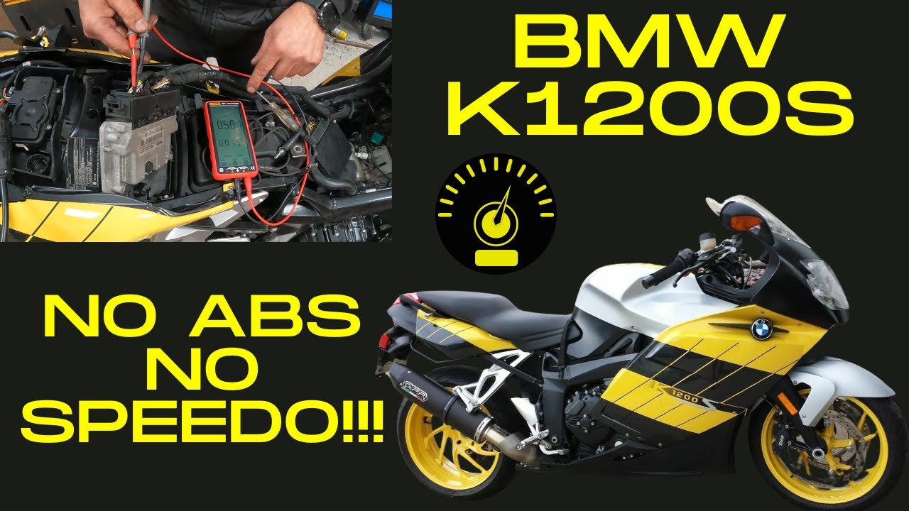 BMW K1200S ABS issues and no speedo!!! - YouTube