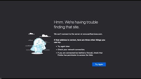 We’re Having Trouble Finding that Site Error in Firefox Windows