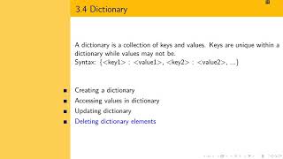 PP101 - Python Programming for Beginners - Lecture 3 - Part 4 Dictionary