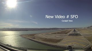 Landing at San Francisco (SFO) CA-USA - (Cockpit View)