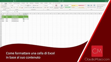 Come formattare una cella Excel in base al suo contenuto