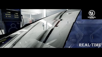 Rainy weather by Unreal Engine 4