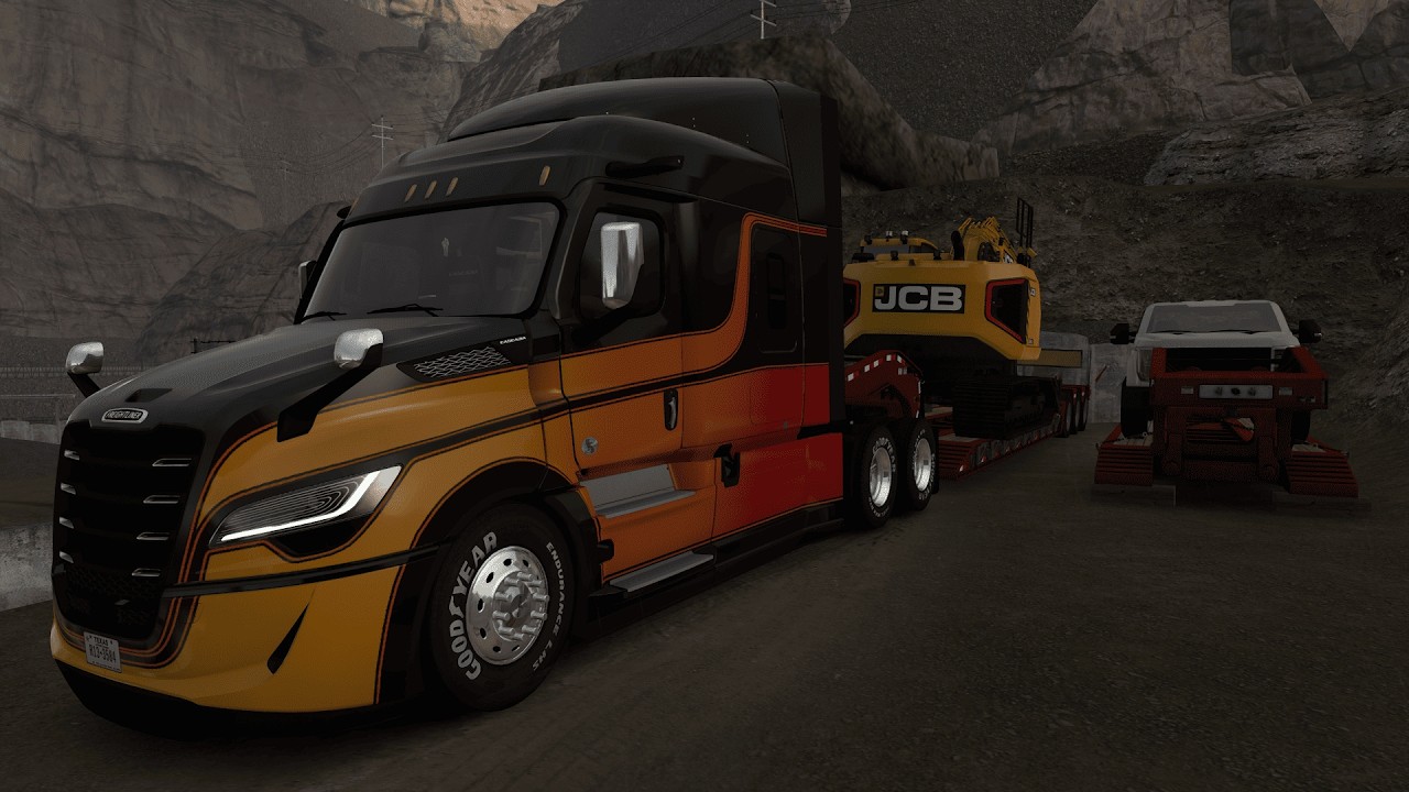 🔴LIVE🔴Inter LT transportando maquina JCB 28 TON GRÁFICOS 4K🚛#atsgaming #heavyhaul #cargapesada