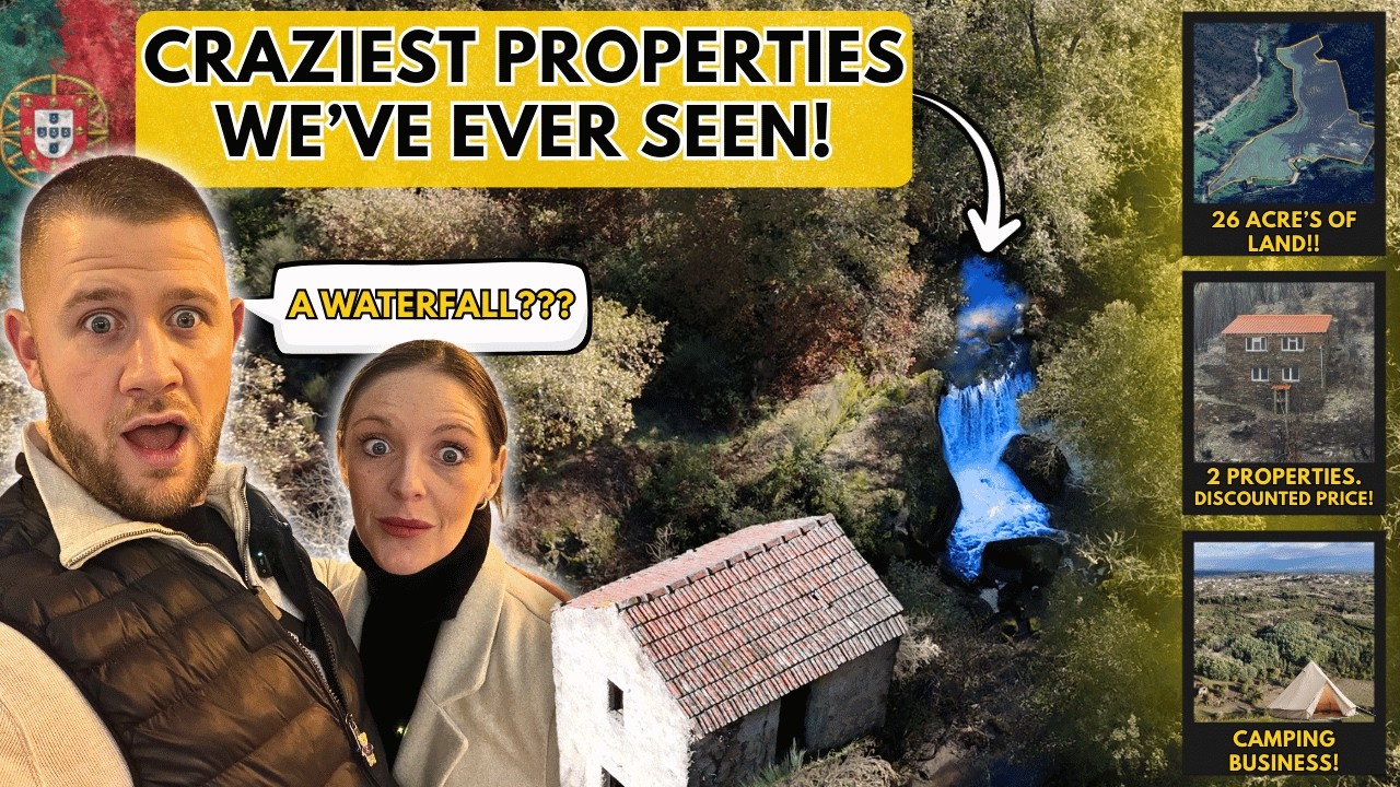 We Found a WATERFALL Property in Portugal!… And 3 More INSANE Plots!